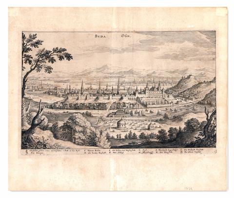 Merian, Matthäus: Buda. Ofen 1638 Frankfurt 
