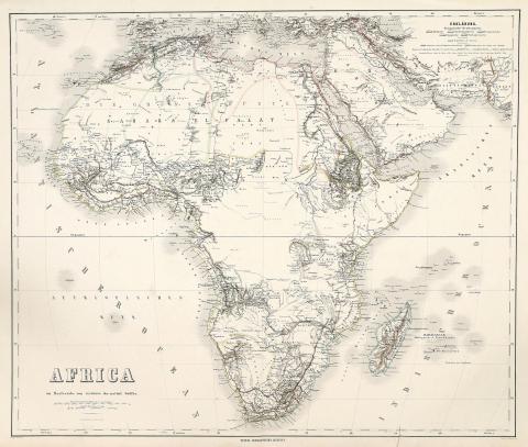 Graf, Adolf: Africa  Weimar, 1866. Geographisches Institut in Weimar. 