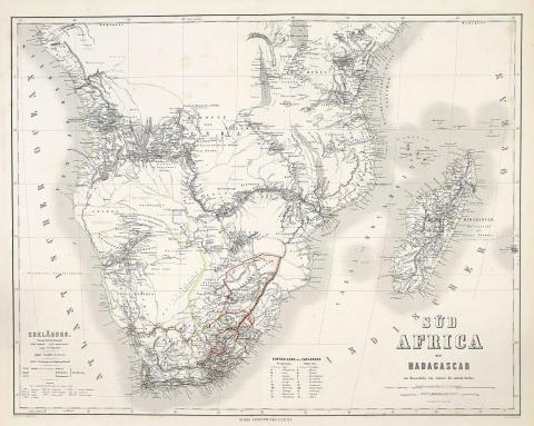 Kiepert, Heinrich: Süd Africa mit Madagascar   