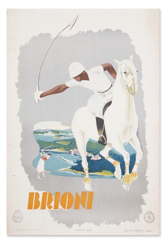 Travel Poster Brioni Italy 1937 Milano 