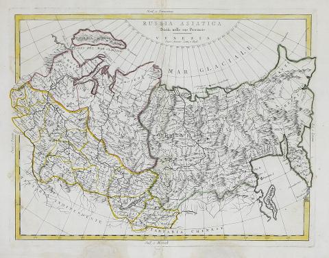 Zatta, Antonio: Russia Asiatica Divisa nelle sue Provincie… 1785 Venice [Velence] 