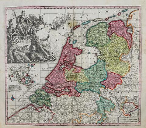 Seutter, Matthaus: Belgium Foederatum auctius et emendatius… 1735 Augsburg 