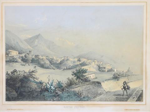 Forray Iván: A gaetai partgát – The coast of Gaeta 1859 Pest 