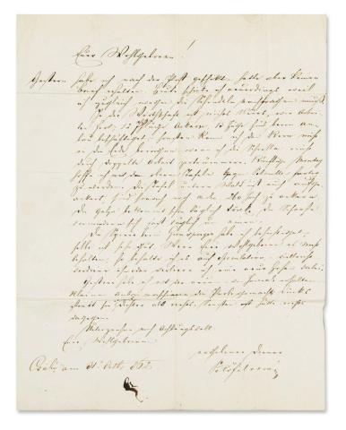 Petőfi István levele 1862 Csákó 