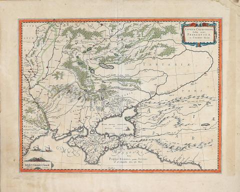 Blaeu, Joan: Taurica Chersonesus, Nostra aetate Przecopsca, et Gazara dicitur 1662 Amsterdam 