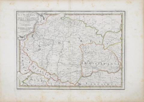 Cassini, Giovanni Maria: L’UNGHERIA E PARTE DELLA VALLACHIA E DELLA MOLDAVIA ... 1788 Roma 