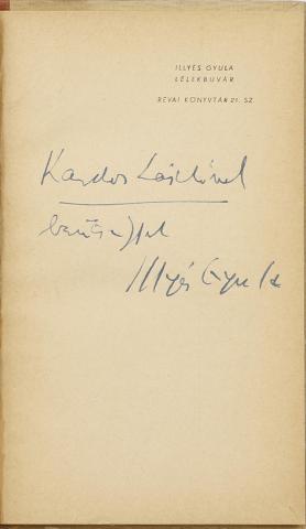 Illyés Gyula: Lélekbúvár. Szatíra  1948 Budapest Révai