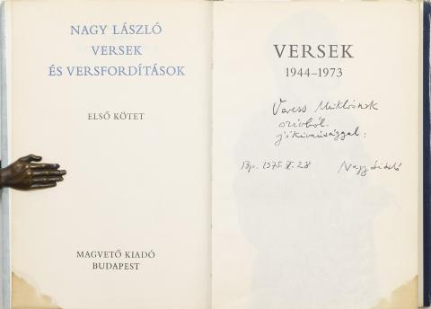 Nagy László: Versek és versfordítások. I-IV. köt.  Budapest, 1975. Magvető. Magvető