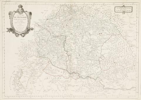 Santini, Paolo: Royaume de Hongrie divisée dans ces cercles et comtés 1784 A Venise [Velence] 