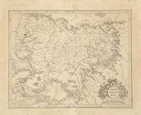 Mercator, Gerard : Transylvania  1611-12, J. Hondius. 