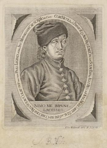 Wiedemann, Elias: Az ifjú Zrínyi Miklós költő mellképe 1646 Bécs 