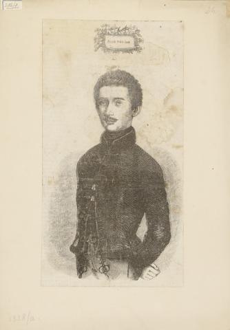 Petőfi Sándor fametszetű portréja 1856 Budapest 