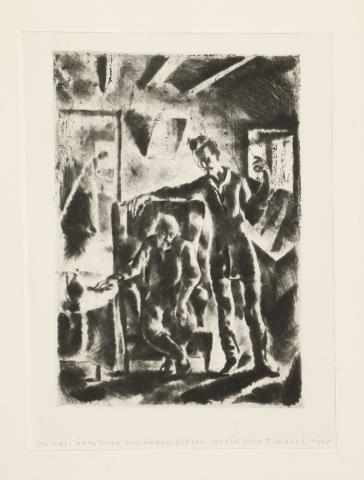 Aba-Novák Vilmos: Petőfi: A jó öreg kocsmáros 1922 Budapest 