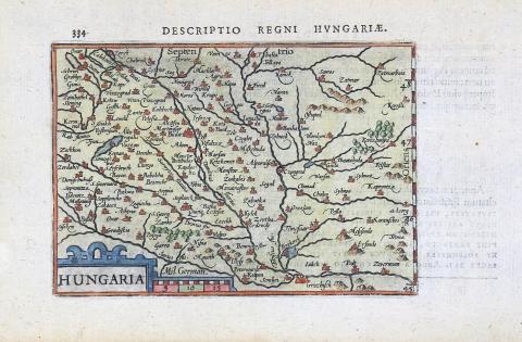 Bertius, Petrus : Descriptio Regni Hungariae 1606 Amszterdam 