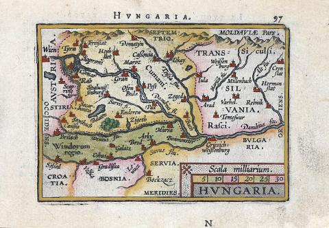 Ortelius, Abraham — Galle, Philip: Hungaria  1598(?) 