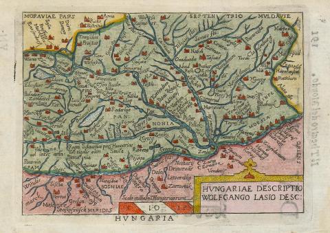 Ortelius, Abraham: Hungariae Descriptio Wolfgango Lasio Desc.  Velence, 1665/67 
