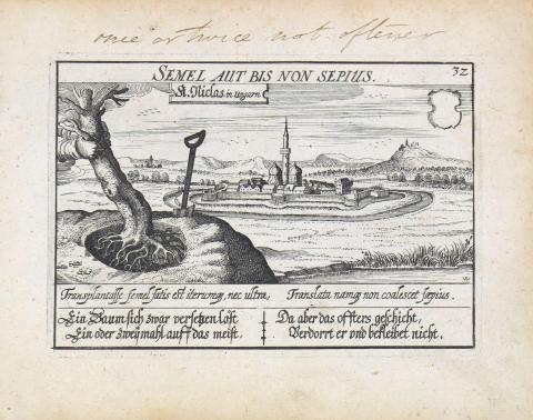Meisner, Daniel – Kieser, Eberhard: Törökszentmiklos látképe –  St. Niclas in Ungarn  Frankfurt am Main, 1623-1631. 