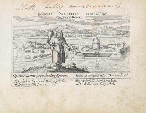 Tokaj látképe : Meisner, Daniel – Eberhard Kieser – Tockay in Ungar.  Frankfurt am Main, 1623-1631. 