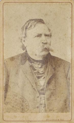 Deák Ferenc vizitkártya fotója  Pest, 1872 