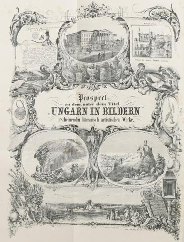 Franz Kubinyi - Emerich Vahot: Ungarn und Siebenbürgen in Bildern. I. Band. Verleger und Redacteure ~ ~. (Aus dem Ungarischen übersetzt.) 1854 Pesth Gusztav Emich