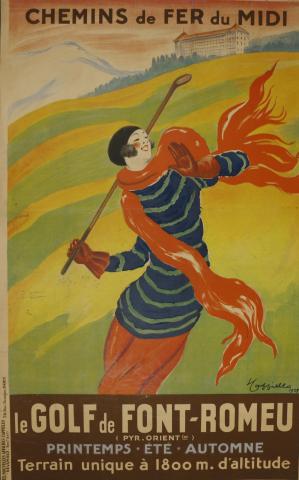 Chemins de Fer du Midi. Le Golf de Font-Romeu. Printemps – Été – Automne. Terrain unique à 1800 m. d’altitudes   