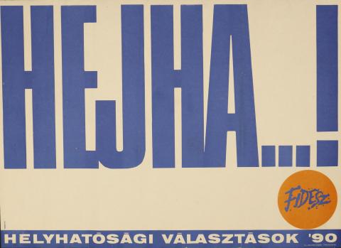"Hejha...!" Helyhatósági választások '90 Fidesz 1990  