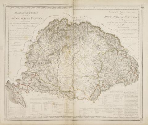 Leichtenstern, Joseph Marx von: Allgemeine Charte vom Königreiche Ungarn mit Einschluss der Königreiche Croatien und Slavonien dann von dem Grossfürstenthum Siebenbürgen… 1804 Wien 