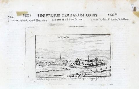 Szolnok látképe: Lasor à Varea, Alphonsus  – Zolnok  Patavii, Ex Typographia olim Frambotti 