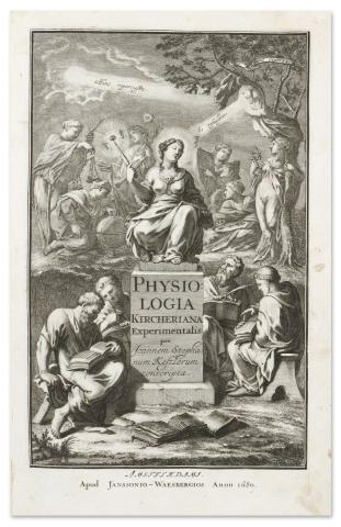 Kircher, Athanasius: Physiologia Kircheriana Experimentalis, qua summa argumentorum multitudine & varietate  Amsterdam, 1680. Jan Waesberg