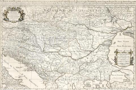 Jaillot, Alexis-Hubert: Le Royaume de Hongrie et les Estats... 1696 Amsterdam 