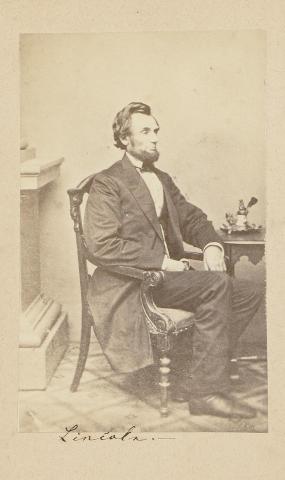 Abraham Lincolnról készült fénykép 1861 Washington D. C. 