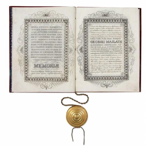 I. Ferenc kinevező oklevele Mailáth György részére 1825 Bécs 