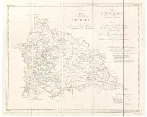 Kipferling, Karl Joseph: Oberungern, VIes Blatt enthaltend die Beregher, Szathmarer, Ugotscher und Marmaroscher Gespannschaft.  Wien, 1803. Kunst und Industrie Comptoirs. 