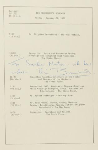 Brzezinski, Zbigniew: Power and Principle: Memoirs of the National Security Adviser 1977-1981   New York, 1983. Farrar Straus & Giroux. 
