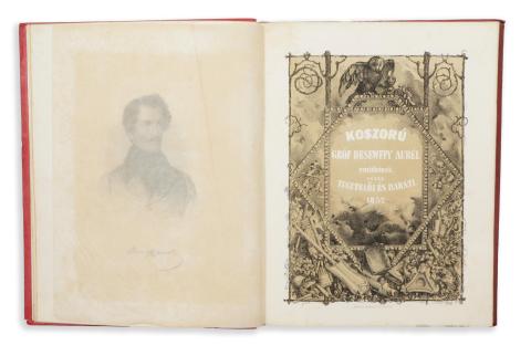 Koszorú Gróf Desewffy Aurél emlékének. Fűzék tisztelői és baráti. 1857. 1857 Pest 