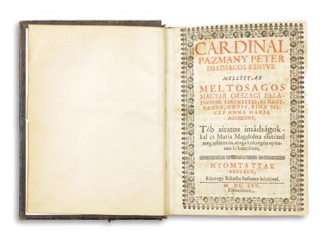 Pázmány Péter: Cardinal Pazmany Peter imadsagos könyve. ... 1665 Beczben  