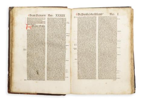 Bernardus Claravallensis - Clairvauxi Szent Bernát: Sermones de tempore et de sanctis et de diversis.  Basileae, 1495. Nicolaum Kesler.  