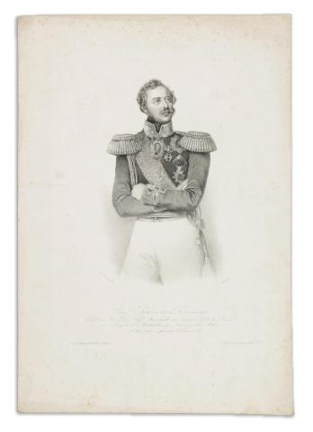 Kaiser, Eduard: Ivan Fjodorovics Paszkevics-Erivanszkij kőnyomatú portréja  1850 