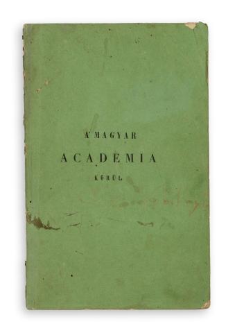 Széchenyi István, Gróf : A' Magyar Academia körül. 1842 Pest 