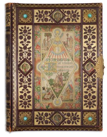 Klasszikus Arany Biblia. Az üdvnek ó- és új-szövetségi történelme rendszeres előadásban. Klasszikus mesterek alkotásai után készült 126 színes képpel. 1-2. 1897 Budapest, Pallas 