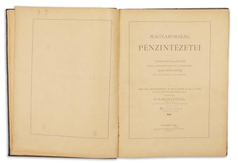 Vargha Gyula (szerk.) : Magyarország pénzintézetei 1885 Budapest 