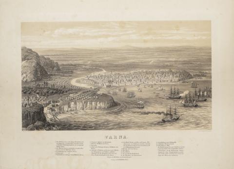 Waage, Carl von: Várna látképe  ca. 1830, Verlag von F. Paterno in Wien 