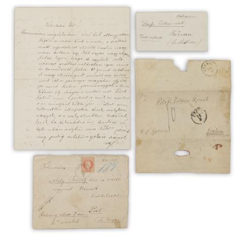 Petőfi Zoltán autográf levele Toldy Józsefnek   