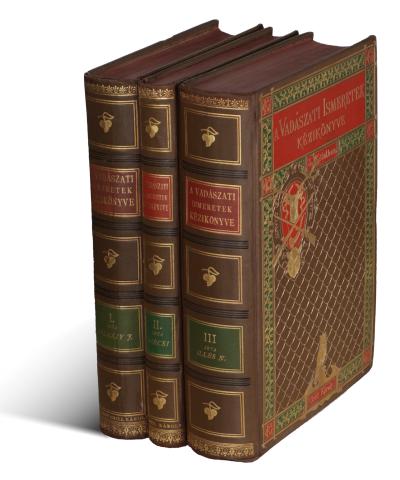 Belházy Jenő, bölcsházai - Szécsi Zsigmond - Illés Nándor: A vadászati ismeretek kézikönyve. I-III. kötet 1892 Budapest, Grill Károly 