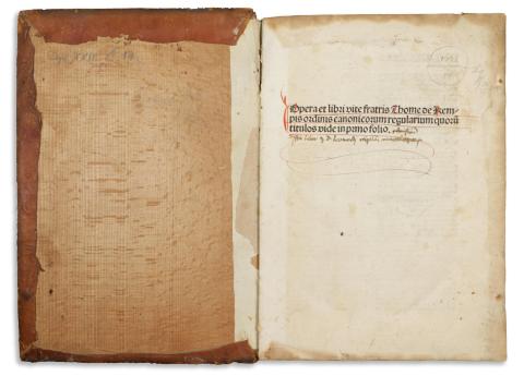 Kempis, Thomas: Opera et libri vite fratris Thome de Kempis...  1494 Nuremberg 