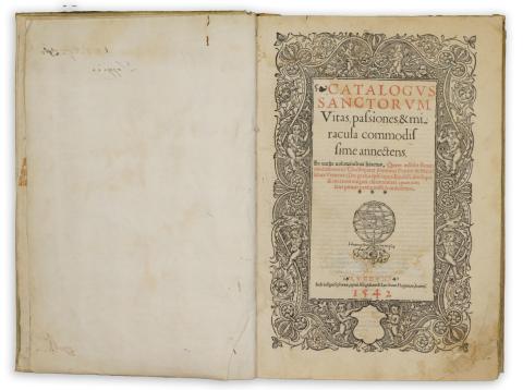 Natali, Pietro: Catalogus sanctorum. Vitas passiones & miracula commodissime annectens. 1542 [Lugduni] Lyon 