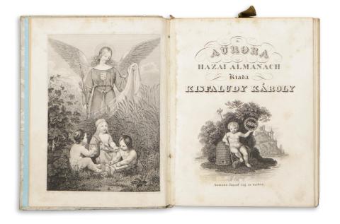 Aurora. Hazai almanach. Kiadá Kisfaludy Károly. 1824.  1824 Budán, Magyar Kir. Egyetem 