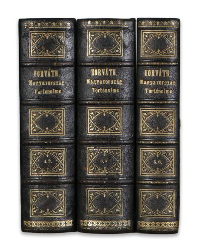 Horváth Mihály, Dr.: Magyarország történelme 1-6. kötet. Második kiadás. [háromba kötve]  1860 Pesten, Heckenast Gusztáv 