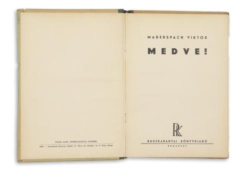 Maderspach Viktor: Medve!   