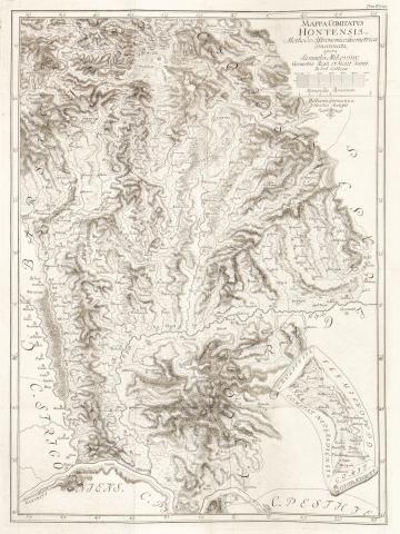 Mikoviny, Samuel: Mappa Comitatus Hontensis Methodo Astronomico-geometrica Concinnata...Hont vármegye rézmetszet 1737 Viennae 
